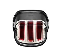 WIJHJET Pour Sportster Pour Dyna Moto Plaque D'immatriculation Arrière Feu LED Eagle Claw Stop Avec Clignotant De Circulation Phare Avant Moto(Silver 001)