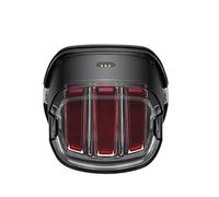 WIJHJET Pour Sportster Pour Dyna Moto Plaque D'immatriculation Arrière Feu LED Eagle Claw Stop Avec Clignotant De Circulation Phare Avant Moto(Black 001)