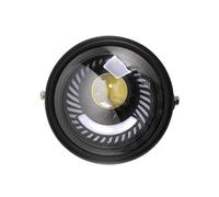 WIJHJET Pour Suzuki GN125 Universel Moto Café Racing Vintage Phare LED Protection Phare Avant Moto(Headlamp)