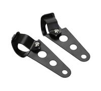 WIJHJET Pour Suzuki GN125 Universel Moto Café Racing Vintage Phare LED Protection Phare Avant Moto(Headlamp bracket B)