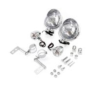 WIJHJET Pour Suzuki Pour Boulevard Pour M109R C90 Pour Volusia Pour Intruder 1400 Pour VS 800 Phare De Moto Universel Avec Support Montage Phare Avant Moto(Whole Set B)