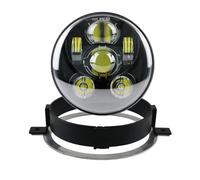 WIJHJET Pour VTX 1800 1300 2002-2008 Kit Avec Support Et Matériel - Plug And Play (génération III) Phare LED 5 3/4" Phare Avant Moto(Black A)