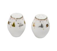 Wik & Walsøe Salière & poivrière Julemorgen Story. 2 pièces Blanc