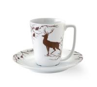 Wik & Walsøe Tasse et soucoupe Alveskog 20 cl brun