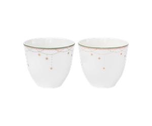 Wik & Walsøe Tasse Julemorgen Guirlande 20 cl. pack de 2 Blanc