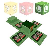 WIKEA Étui pour Carte mémoire Nintendo Switch, Porte-Carte de Jeu vidéo avec 16 emplacements pour Cartes de Jeu (Luigi Vert)