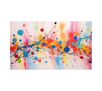 WIKEO Abstrait Tableau Boho Affiche simple et colorée Nordique Moderne MinimalisteDecoration Murale Chambre Salle De Bain Cuisine Bureau affiches(Rose)-80x120cm Sans cadre