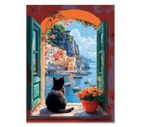 WIKEO Animal Peinture Murale d'art l'image Affiche de Fleurs d’Animaux imprimée sur Toile Photos d'œuvres d'art pour Le Bureau à Domicile Décoration Moderne(orange)-70x100cm Sans cadre