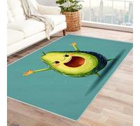WIKEO Moderne Abstrait Grand Tapis Salon Doux Mignon Dessin animé Chambre de garçon pour la Cuisine et la Salle à Manger l'intérieur et l'extérieur, Lavable The Carpet Boho(Vert)-180x240cm