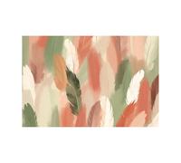 WIKEO Moderne Impression sur Toile Tableau Affiche florale moderne Moderne Impression sur Toile Tableau Décoration Murale En cadeau pour chambre à coucher Bureau Galerie(Rose)-60x90cm Sans cadre