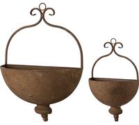 Wikholm Lot de 2 Jardinières Murales Embla Effet Rouille - 1 kit