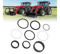 WIKIBB Kit de joints 87311845 pour Ford Case IH & New Holland Loaders Kit de réparation de cylindre hydraulique alésage de 4,5 cm - Tige de 2,5 cm | Ensemble de 9 joints de rechange