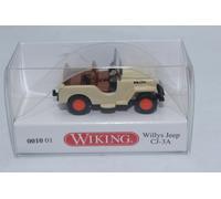 Wiking 001001 Willys Jeep CJ 3A Tout-Terrain 1:87 H0 NEUF Dans OVP