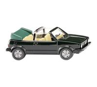 Wiking 0046 05 H0 Modèle réduit de Voiture particulière Volkswagen Golf I Cabrio, Vert foncé