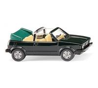 Wiking 0046 05 H0 Modèle réduit de Voiture particulière Volkswagen Golf I Cabrio, Vert foncé
