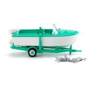 WIKING 009503 Échelle Ho Remorque Transport Bateau À Moteur Couleur Vert Menthe