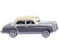 Wiking 014002 H0 Modèle réduit de voiture particulière Mercedes Benz 220, gris basalte/beige ivoire