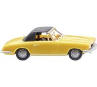 Wiking 018748 H0 Modèle réduit de voiture particulière BMW 1600 GT Cabrio, jaune