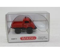WIKING 036804 Pompier Unimog U 401 Avec à Plateau Neuf + Emballage D'Origine