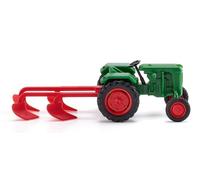 WIKING 039802 Échelle HO Tracteur Normag Couleur Verte Avec Charrue