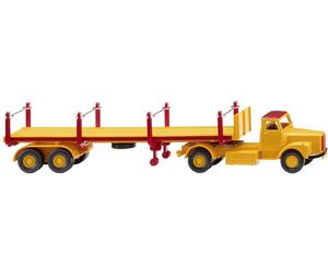 Wiking 051844 H0 Modèle réduit de camion Scania Cordon de serrage, jaune-jaune/rouge carmin