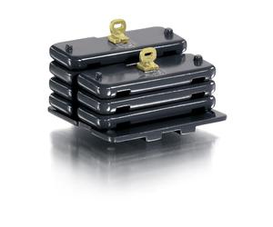 Wiking 077855 Claas Masses de Lestage Xerion, Accessoires pour modèles réduits de Tracteurs, 1:32, à partir de 14 ans, Ballastage arrière et avant Claas Xerion, noir