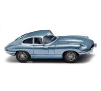 WIKING 080304 - 1:87 H0 - Voiture Jaguar Coupé 1961-1975 de Couleur Bleu Métal