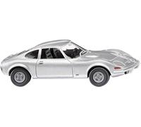 Wiking 0804 10 H0 Modèle réduit de voiture particulière Opel GT, argent métallisé