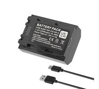 Wikinu NP-FZ100 Batterie 2280 mAh pour Sony A7R V A7S III A7 IV, câble de charge USB-C, compatible avec Sony ZV-E1, FX3, FX30, A1, A9, A9 II, A6600, A7C