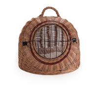 Wiklinowy Świat - Panier de transport en osier - Boîte de transport pour chat et chien - Boîte de transport pour chiens de taille moyenne et petite - Avec fermeture en métal - 45 x 35 x 40 cm
