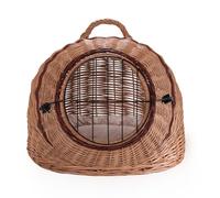 Wiklinowy Świat - Panier de transport en osier - Boîte de transport pour chat et chien - Boîte de transport pour chiens de taille moyenne et petite - Avec fermeture en métal - 50 x 40 x 45 cm
