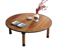 WIKLMOTH Table basse pliante multifonctionnelle de style japonais, table basse, table à manger, table d'étude, petit bureau, pour tatami assis sur le sol, chambre à coucher, baie vitrée, salon de thé