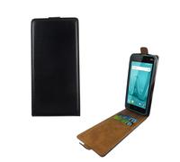 Wiko Lenny 4 Coque De Téléphone Protection Noire Étui Flip Cover Bumper Neuf