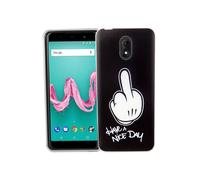 Wiko Lenny 5 Housse Protectrice Portable Pare-Chocs Coque Étuis Have A Nice Day