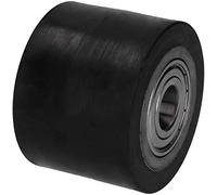 WIKO Roue Transpalette - Rouleau en Caoutchouc 80x60 mm - Transpalette Manuel Roue Chariot - Roulettes Pour Chariot de Transport - Charge 400 kg (20 mm Trou d’essieu)