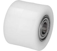 WIKO Roue Transpalette - Rouleau en Polyamide 80x70 mm - Transpalette Manuel Roue Chariot - Roulettes Pour Chariot de Transport - Charge 400 kg (25 mm Trou d’essieu)