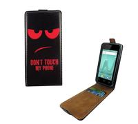 Wiko Sunny 2 Housse Étui Téléphone Couverture Protection Sac Flip Coque Rouge