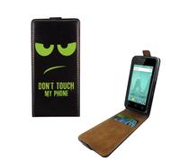 Wiko Sunny 2 Housse Étui Téléphone Couverture Protection Sac Flip Coque Verte