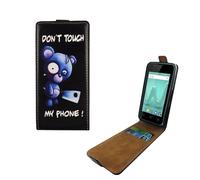 Wiko Sunny 2 Housse Étui Téléphone Protection Sac Flip Coque Noir