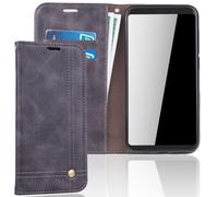 Wiko View XL Housse Étui Téléphone Couverture Protection Sac Flip Coque Grise