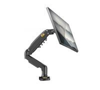 WIKRQIHL Bras de moniteur LCD LED F80 de 17 à 30 pouces, support de bureau, ressort à gaz, vérin à gaz à mouvement complet, charge de 2 à 9 kg, pince blanche, port USB(WHITE)