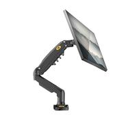 WIKRQIHL Bras de moniteur LCD LED F80 de 17 à 30 pouces, support de bureau, ressort à gaz, vérin à gaz à mouvement complet, charge de 2 à 9 kg, pince blanche, port USB(With 2pc usb3.0)