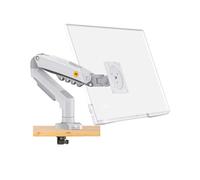 WIKRQIHL Bras de moniteur LCD LED F80 de 17 à 30 pouces, support de bureau, ressort à gaz, vérin à gaz à mouvement complet, charge de 2 à 9 kg, pince blanche, port USB(BLACK)