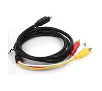 WIKRQIHL Câble HDMI 1080p vers 3 RCA, Adaptateur convertisseur Audio/vidéo, 1,5 m, Compatible avec téléviseur, décodeur, DVD, Ordinateur Portable