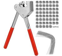 Wiksite Lot de pinces à sceller 170 mm avec 120 fils d'étanchéité et 120 joints en acier nickelé, idéal pour sceller la logistique, le taxi, le compteur d'électricité, etc.