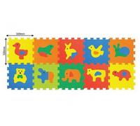 WIKY Blocs souples - Animaux 10 pcs 32x32cm