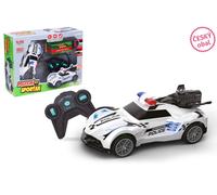 WIKY Voiture de police fumante télécommande RC 18 cm - Emballage tchèque