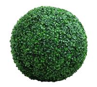Wilafury Boule topiaire de 19 Pouces, Boules topiaires en buis Artificiel, sphère de Fausse Plante réaliste pour décoration intérieure et extérieure, Verte