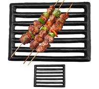 Wilafury Grille de feu en métal pour poêle et cheminée, Grille de cheminée en Fonte Robuste, grilles brûleur Robustes, pour Une Combustion Efficace