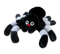 Wilafury Peluche araignée, Peluche araignée sauteuse réaliste, poupée d'oreiller en Ultra Douce pour Enfants et Adultes (30 cm, Gris)